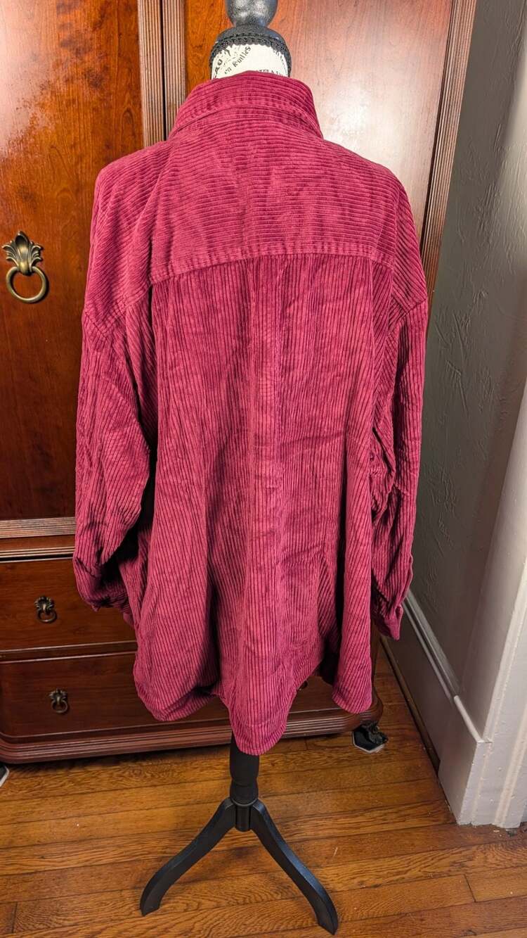 Provisions Women's Corduroy Button-Up Shirt 2X - Picture 8 of 9